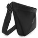 Стильная черная текстильная сумка на пояс Confident AT09-T-23343A Черный