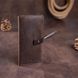 Бумажник мужской из винтажной кожи SHVIGEL 16207 Темно-коричневый