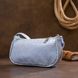 Компактна сумка-багет з шкірозамінника під екзотику Vintage sale_14927 Блакитна