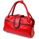 Красивая маленькая женская сумка KARYA 20859 кожаная Красный