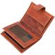 Мужской вертикальный кошелек в винтажной коже KARYA 21388 Рыжий