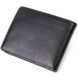 Оригінальний компактний гаманець із вкладишем для посвідчення для чоловіків із натуральної шкіри флотар CANPELLINI 21875 Чорний