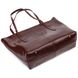 Практичная сумка шоппер из натуральной кожи 22103 Vintage Коричневая