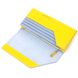 Місткий жіночий гаманець комбі двох кольорів Серце GRANDE PELLE 16740 Жовто-блакитний