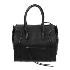 Женская сумка кожаная Borsa leather 10t222-black