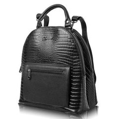 Жіночий шкіряний рюкзак DESISAN (ДЕСІСАН) SHI6001-633 Чорний