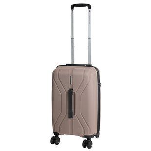 Чемодан дорожный маленький Vip Collection Phuket бежевый 41л Полипропилен (Phuket 20 Beige) vcPhuket.20.Beige