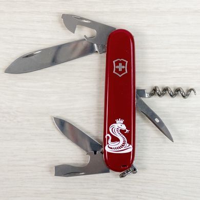 Складной нож 91 мм 12 функций Victorinox SPARTAN ZODIAC Кобра с короной Красный 1.3603.Z4330u