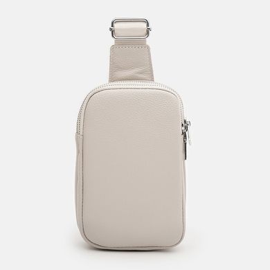 Женский кожаный рюкзак через плечо Borsa Leather K17107w-white