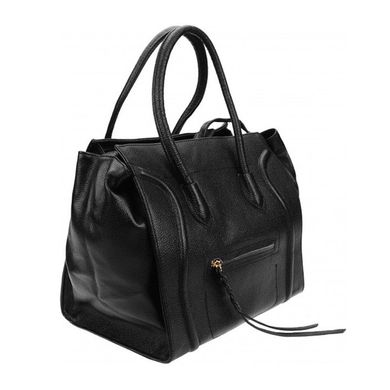 Женская сумка кожаная Borsa leather 10t222-black
