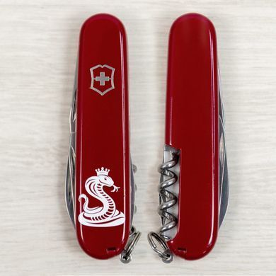 Складной нож 91 мм 12 функций Victorinox SPARTAN ZODIAC Кобра с короной Красный 1.3603.Z4330u