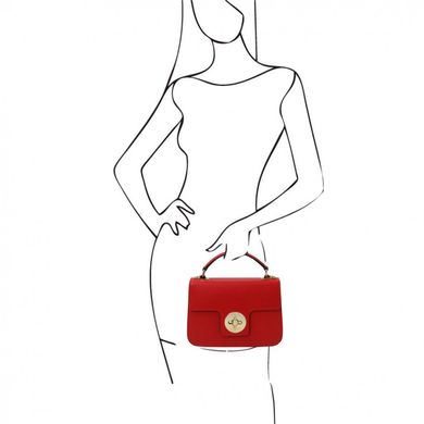 TL142078 TL Bag - шкіряна жіноча сумочка, колір: Lipstick Red