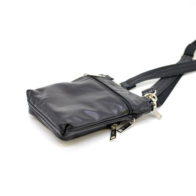 Компактна сумка з натуральної шкіри GA-1342-3md від бренду TARWA Чорний