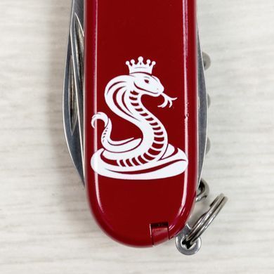 Складной нож 91 мм 12 функций Victorinox SPARTAN ZODIAC Кобра с короной Красный 1.3603.Z4330u