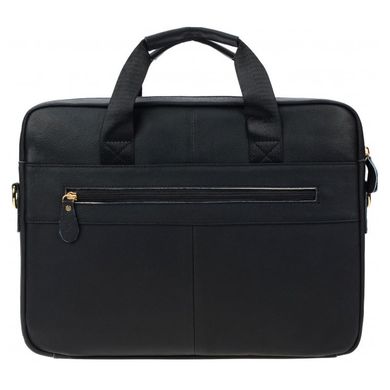 Чоловіча шкіряна сумка для ноутбука Borsa Leather 1t9036-black