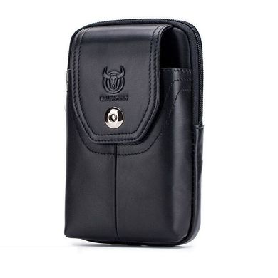Напоясная сумка Bull T1398А для смартфона из натуральной кожи Черный