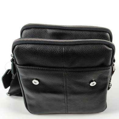 Мужская кожаная сумка через плечо Tiding Bag A25F-B065A Черный