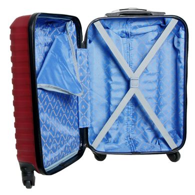 Пластикова валіза для ручної поклажі Costa Brava 18"  Vip Collection бордо Costa.18.Bordo