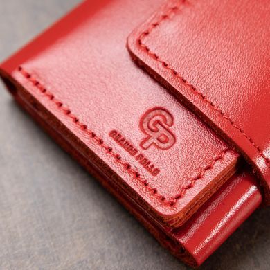 Компактное женское портмоне в три сложения GRANDE PELLE 11549 Красный