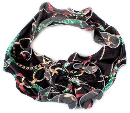Коричневый женский шарф-украшение ETERNO ES3053, Черный