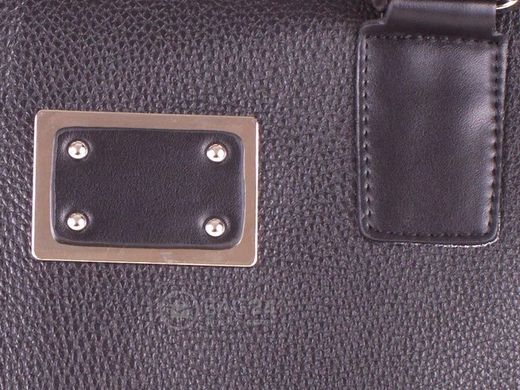 Добротная мужская кожаная сумка больших размеров QUALITY FASHION DS621-2, Черный