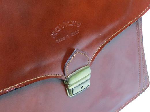 Деловой портфель из натуральной кожи Rovicky AWR-6-1 коричневый