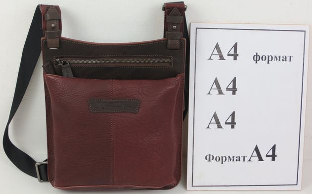 Чоловіча шкіряна сумка, планшетка на плече Mykhail Ikhtyar, Україна
