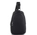 Мужская кожаная сумка-слинг черная Tiding Bag SM8-825A Черный