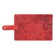 Шкіряне портмоне для паспорта / ID документів HiArt PB-02/1 Shabby Red Berry "Mehendi Art"