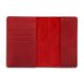 Красная дизайнерская кожаная обложка для паспорта с отделением для карт, коллекция "Discoveries"