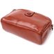 Глянцевая женская сумка на каждый день из натуральной кожи Vintage 22419 Коричневый
