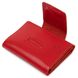 Компактне жіноче портмоне в три складання GRANDE PELLE 11549 Червоний