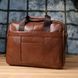 Чоловічий діловий портфель з натуральної шкіри Vintage 23038 Коричневий