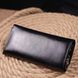 Надійний гаманець-ключниця з натуральної гладкої шкіри ST Leather 19415Чорний