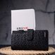 Незвичайний жіночий гаманець з квітковим тисненням KARYA 21333 Чорний