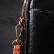 Зручна сумка трапеція для жінок з натуральної шкіри Vintage 22269 Чорна