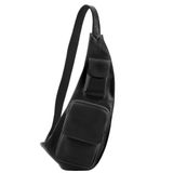 Шкіряний рюкзак для відпочинку через плече Тоскана шкіра TL141352 (Чорний) фото