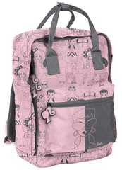 Жіночий міський рюкзак-сумка 14L Paso BAM-020 рожевий