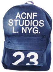 Молодежный джинсовый рюкзак ACNF Studios синий
