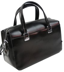 Небольшая женская кожаная сумка Giorgio Ferretti черная