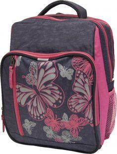 Рюкзак школьный Bagland Школьник 8 л. Серый/розовый (00112702) 5886424