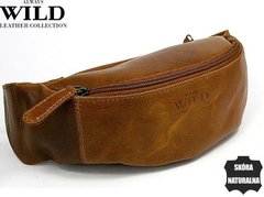Кожаная сумка на пояс Always Wild WB01SP cognac