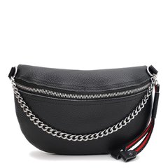 Женская кожаная сумка Borsa Leather K120182bl-black
