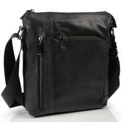 Мужская кожаная сумка, мессенджер Tiding Bag T0136A-5 Черный