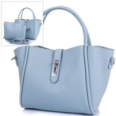 Жіноча сумка з якісного шкірозамінника AMELIE GALANTI (АМЕЛИ Галант) A981121-light-blue Блакитний