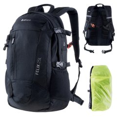 Спортивный, городской рюкзак с дождевиком 25L Hi-Tec Felix черный