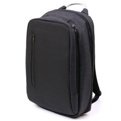 Добротный мужской рюкзак из текстиля Vintage 20490 Черный