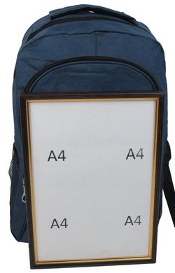 Легкий міський рюкзак на два відділення 18L Fashion Sports синій