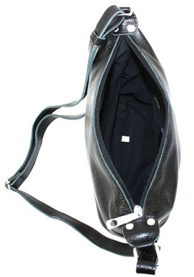 Шкіряна жіноча сумка через плече Borsacomoda чорна 809.023