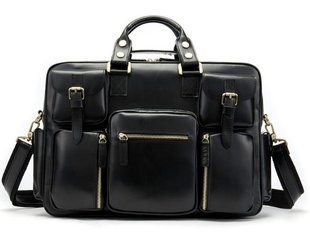 Сумка мужская Vintage 14756 Черная